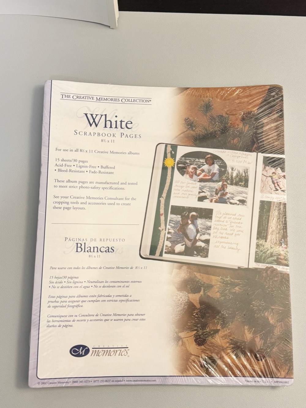 Creative Memories White 8.5x11 Scrapbook Pages Pack